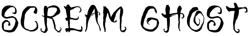 free font scream-ghost