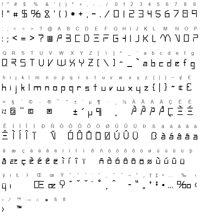Andromeda - Abstract Fonts - Download Free Fonts
