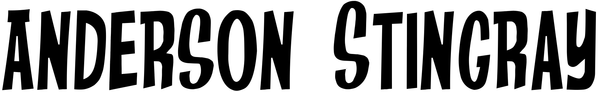 free font anderson-stingray