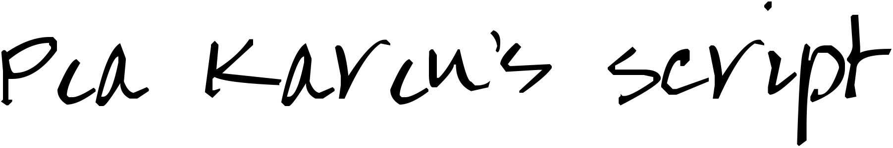 Pea Karen S Script Abstract Fonts Download Free Fonts