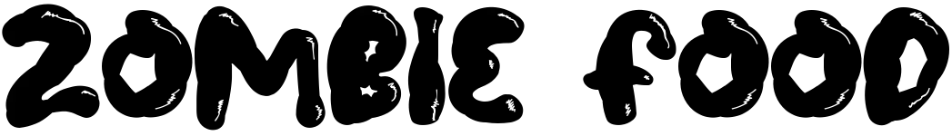 free font zombie-food-demo
