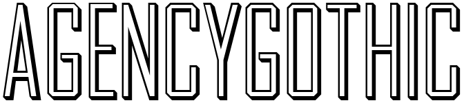 free font agencygothic