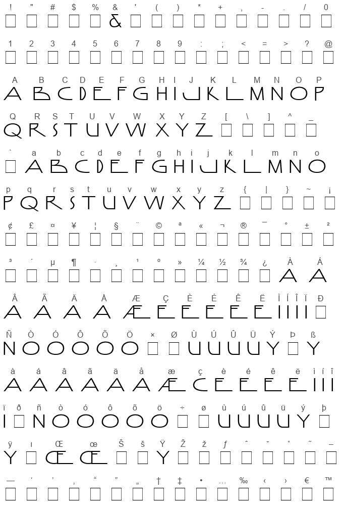 Anamorphosée sample - Abstract Fonts - Download Free Fonts