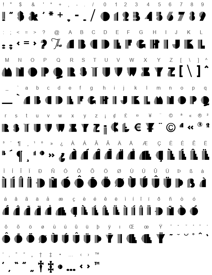 Backstage-PassA - Abstract Fonts - Download Free Fonts
