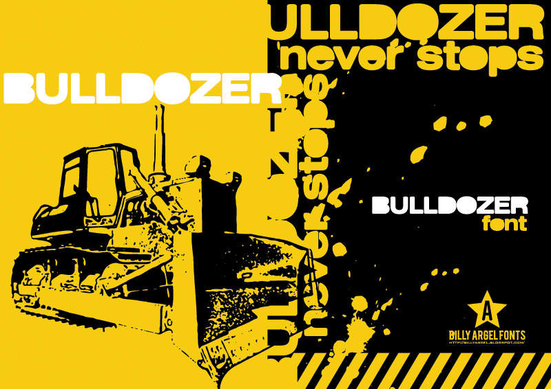 Bulldozer Abstract Bulldozer - Abstract Fonts - Download Free Fonts