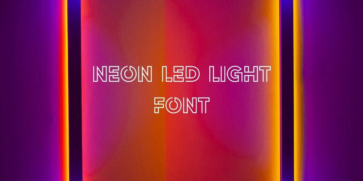 NEON LED Light abstract fonts download free fonts